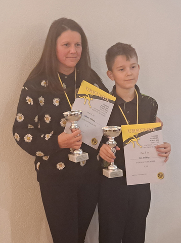 U14 Platz 1 Sabrina und Max Stübing