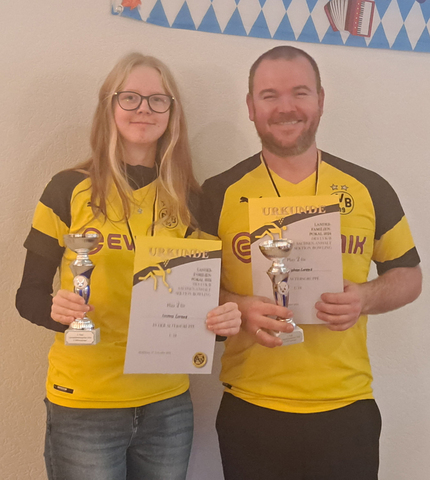 U18 Platz 2 Lorena und Stephan Lorenz